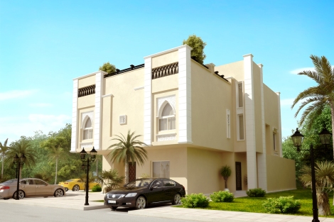 Arap Usülü Dubleks Villa Mimarisi ve Dekorasyonu